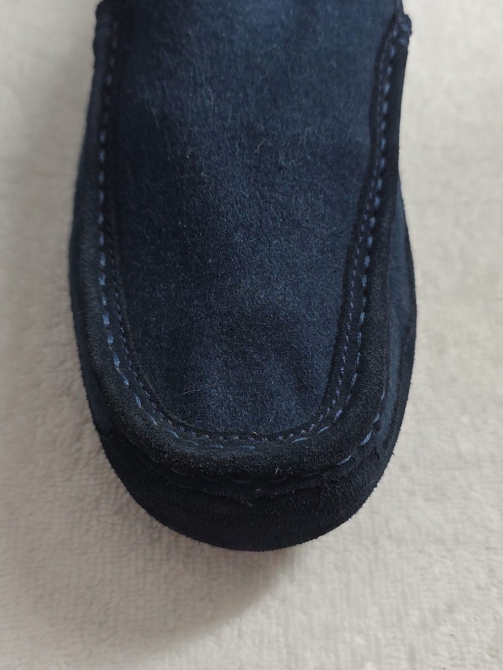 Ugg Australia Mens 12 Alder Navy Blue Driving Shearling Loafers Nice Clean Guc - Picture 14 of 16